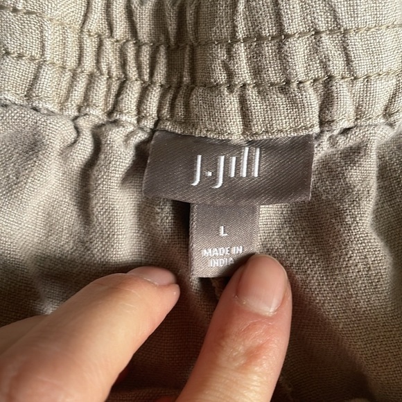 J Jill Casual Tan Linen Pants - Picture 7 of 9